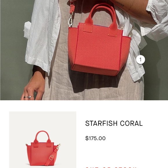 Rothy’s mini bag starfish coral - Picture 2 of 8
